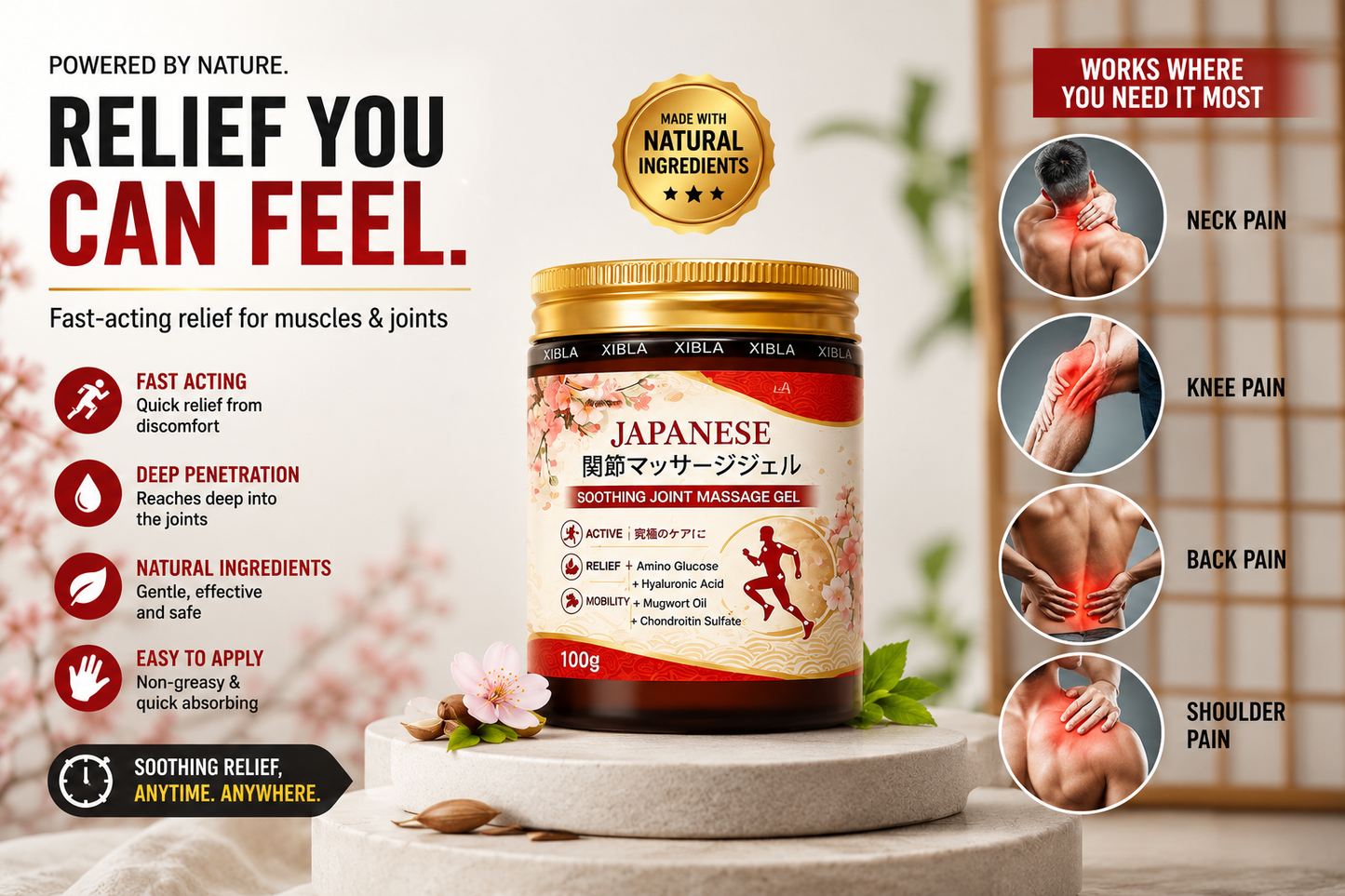 Japanese Pain Relief Gel