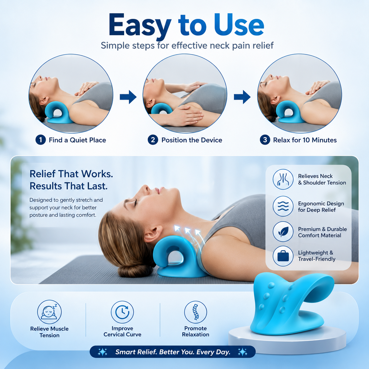 Neck support strecher