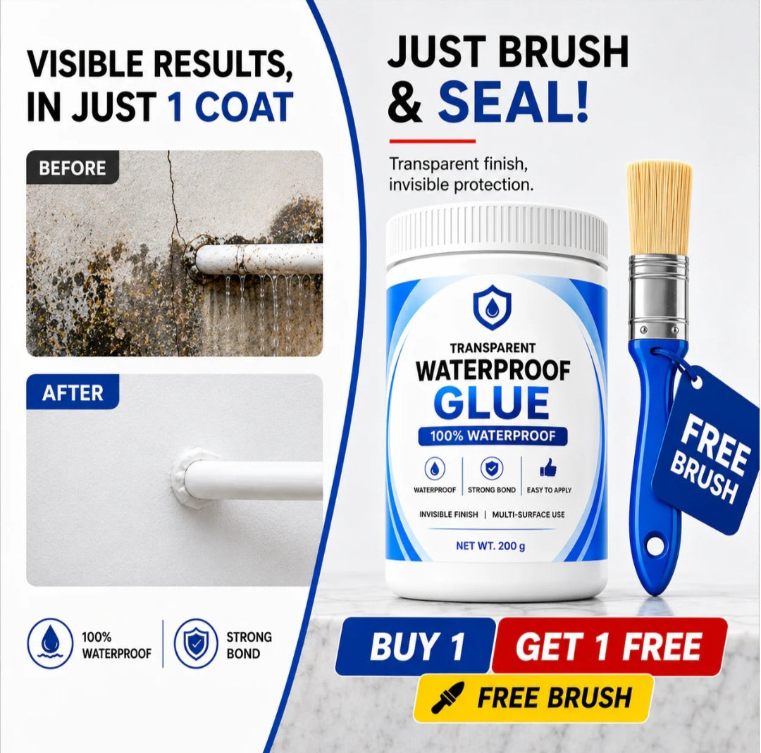 Transparent waterproof glue