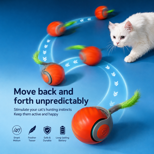 Automatic Rolling Ball Toy for Cats